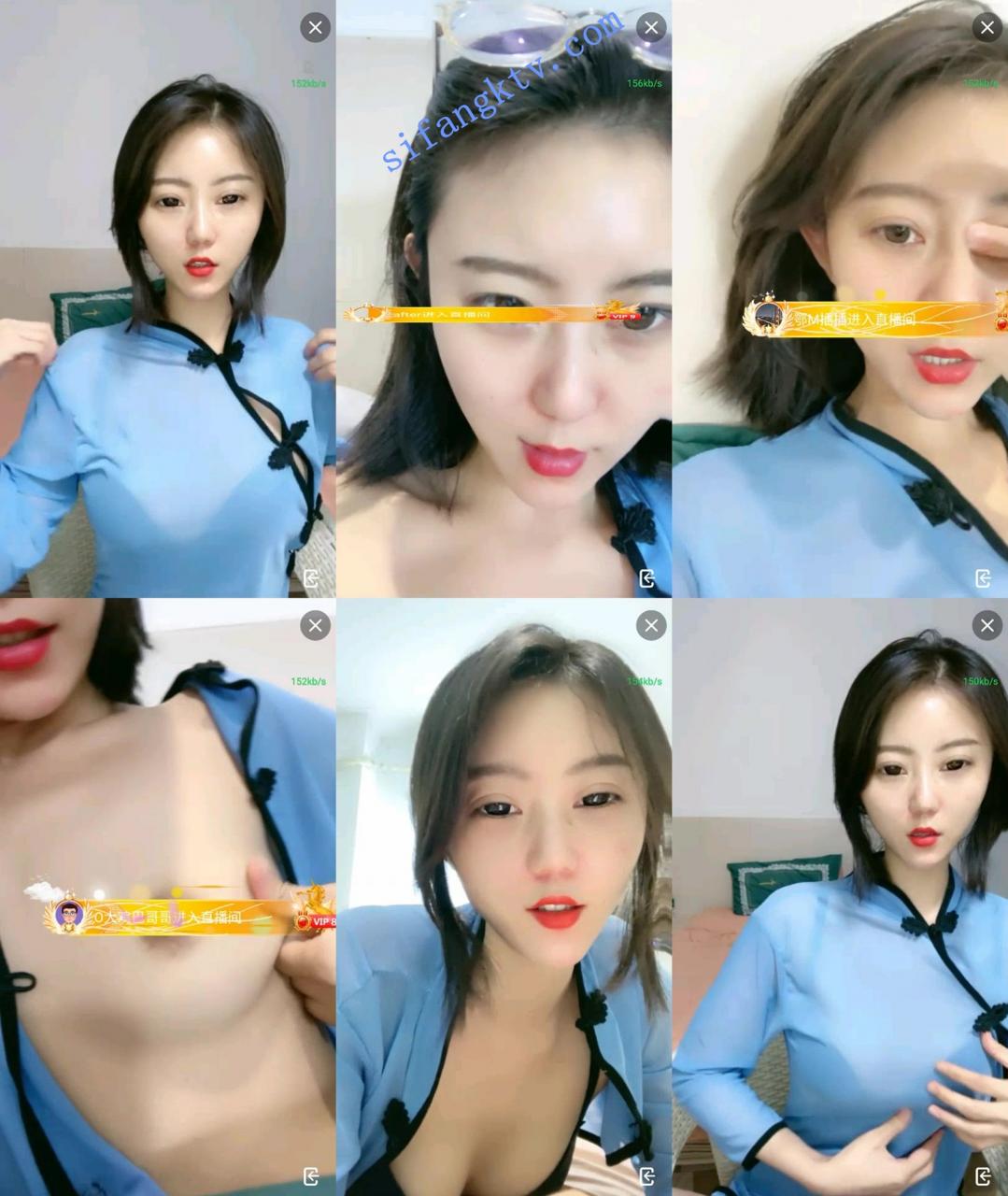 美芽在发芽 又一个美女来了!穿着旗袍鹿乃露逼特写 图 01