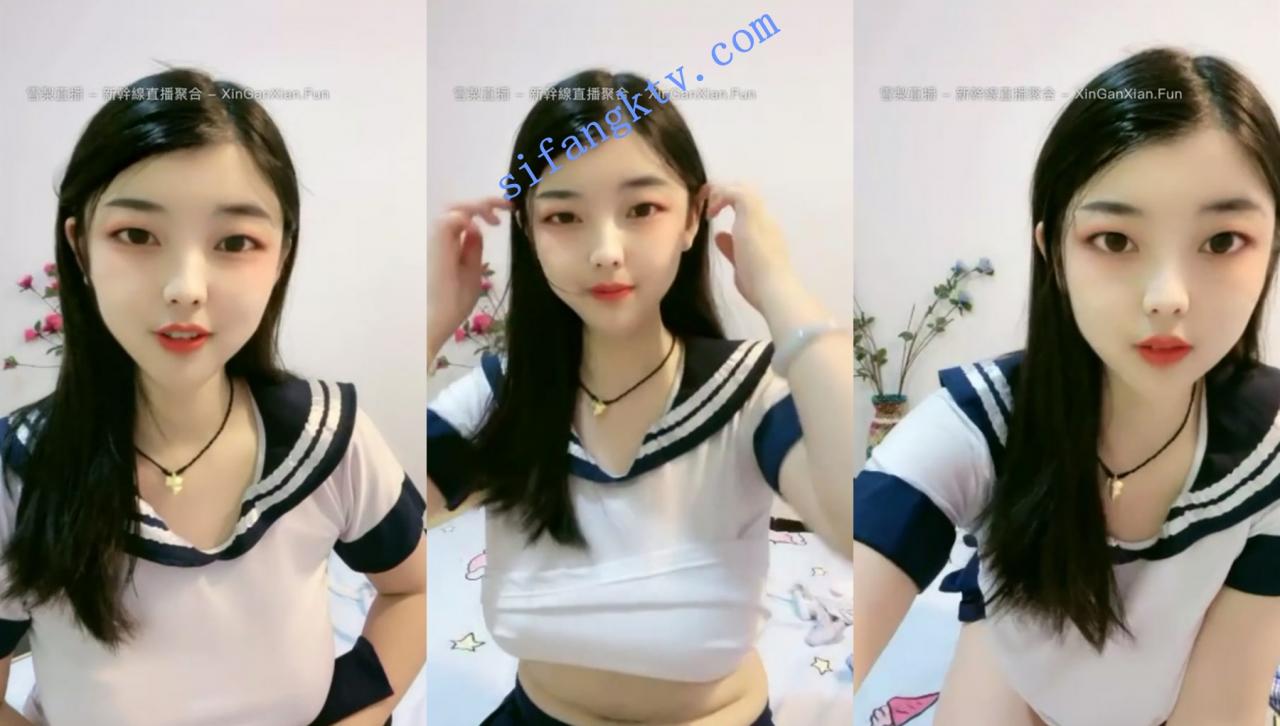 00后清纯学生妹 一条小团团 发育很好超大 首次露出鲍鱼 图 01