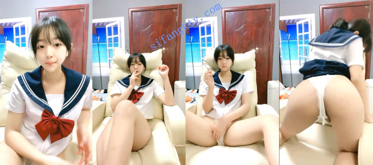 清纯乖巧邻家妹展示新买学生制服内穿情趣连体衣 双指扣逼 图 01