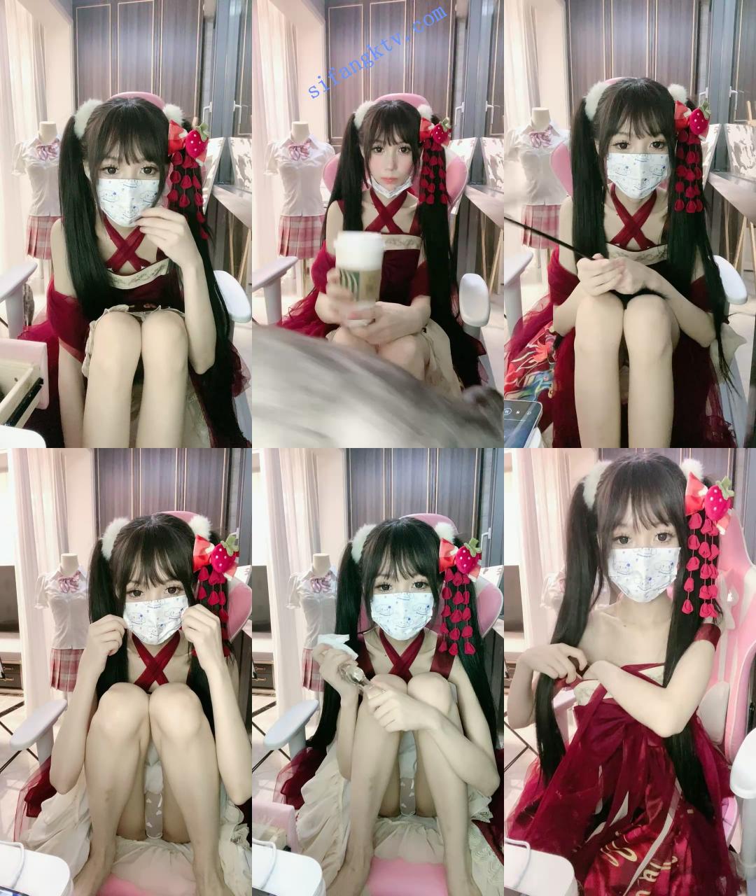 高中学妹萝莉 黎酱不爱吃青菜 翘起迷你屁屁 自慰 JK制服 图 01