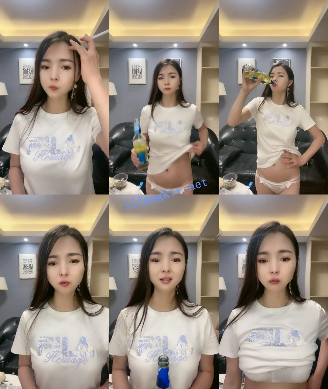 ☸高颜值小情侣 奶漠双人 极品美乳! 酒后吃鸡无套狂操 图 02