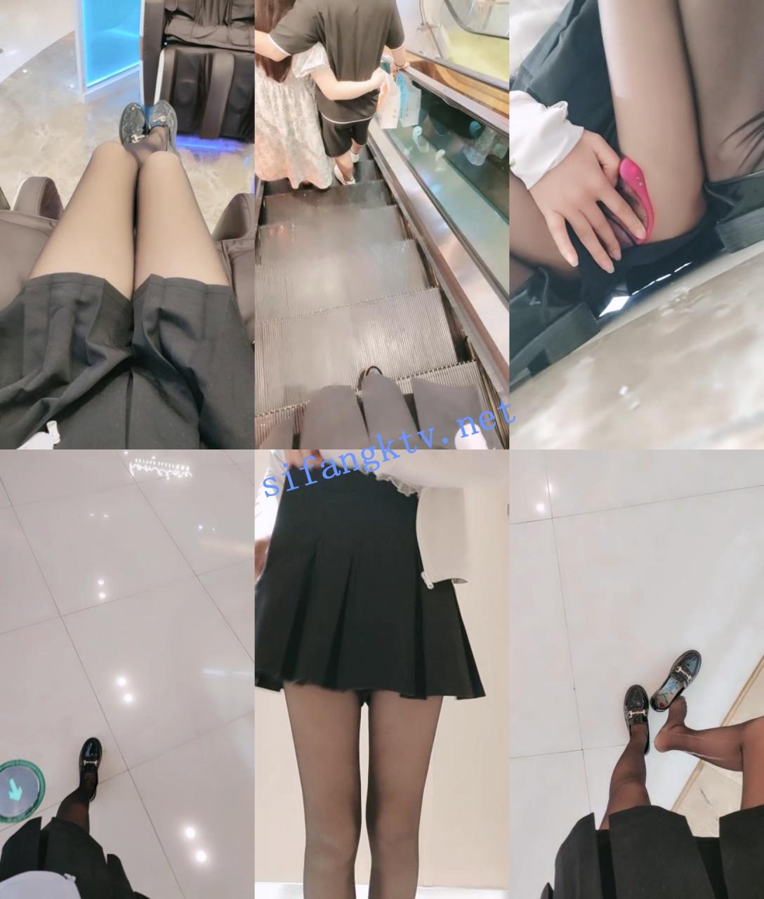 ♆♆ 你的瑶瑶 萝莉学姐~户外商场跳蛋~道具抽插爆浆喷水 图 03