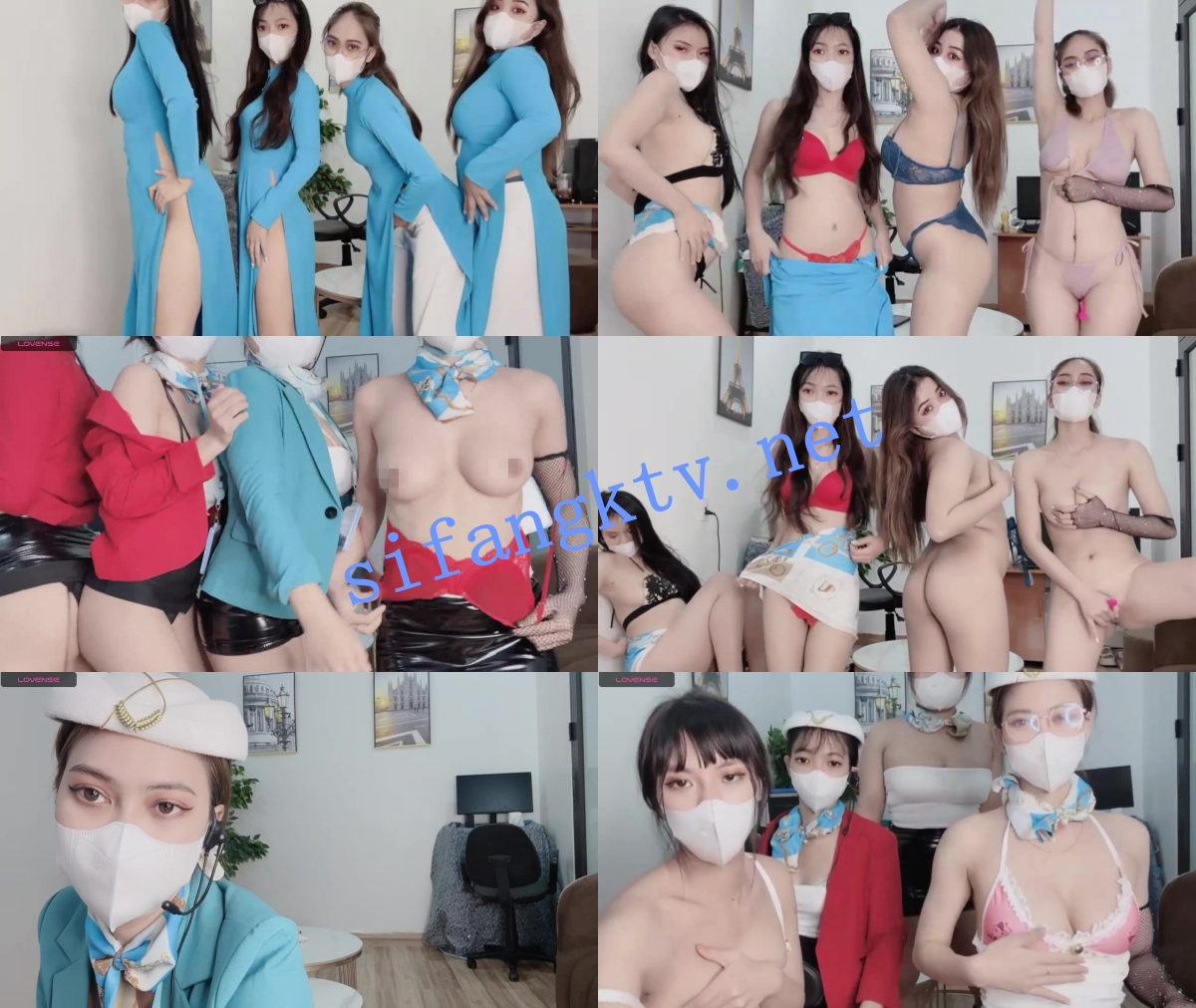 灬灬灬企业高管 Mono-Stewardesss 四姐妹~跳蛋~道具自慰大秀~ 图 02