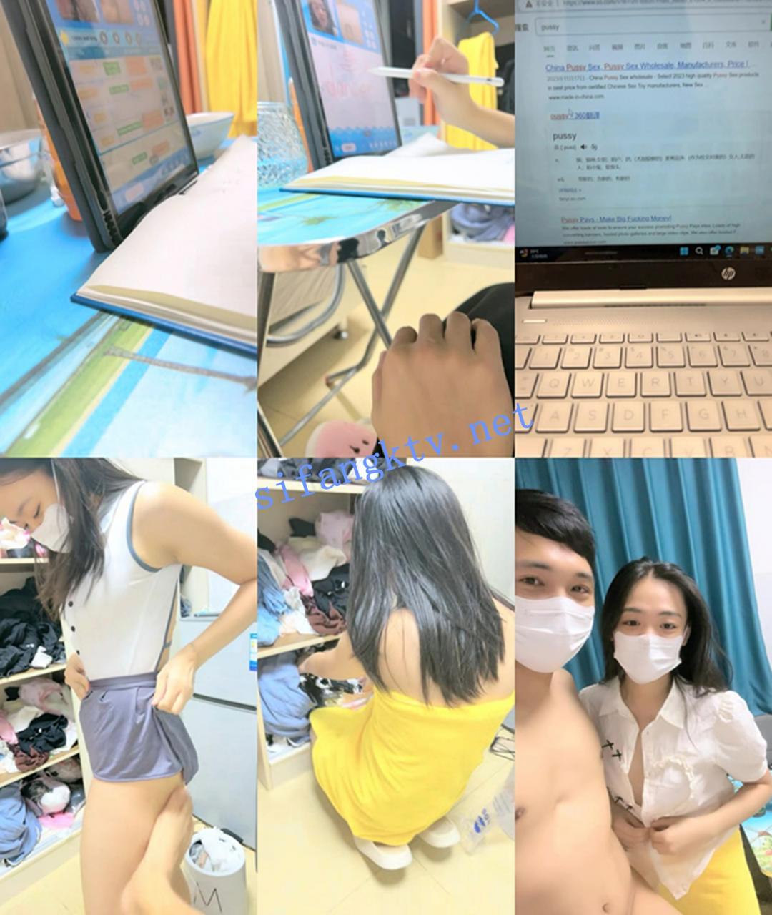 灬灬 英语老师在读研 边上网课边吃鸡~丝袜舔足~无套啪啪 图 01