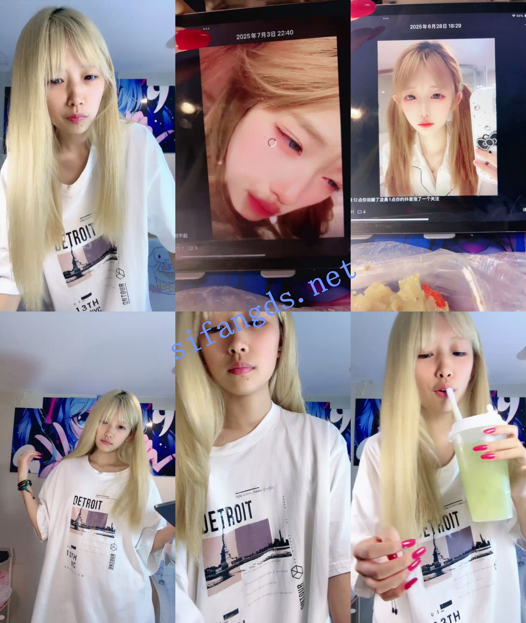 青春期女孩~ 寂寞的少女 住宿玩嗨了~尺度全开~自慰洗澡 图 05