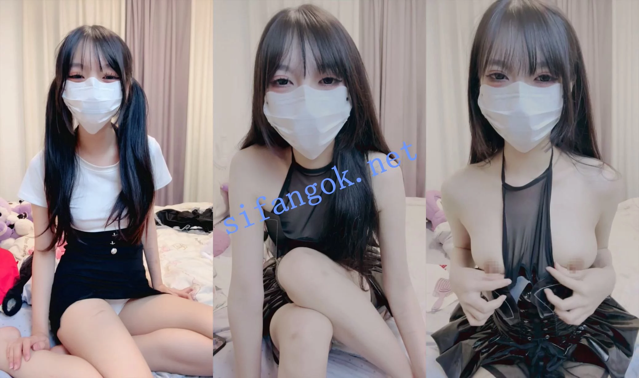 $迷人骚萝莉~ 一只垂耳兔 敏感体质 跳蛋自慰~一震就尿~ 图 02