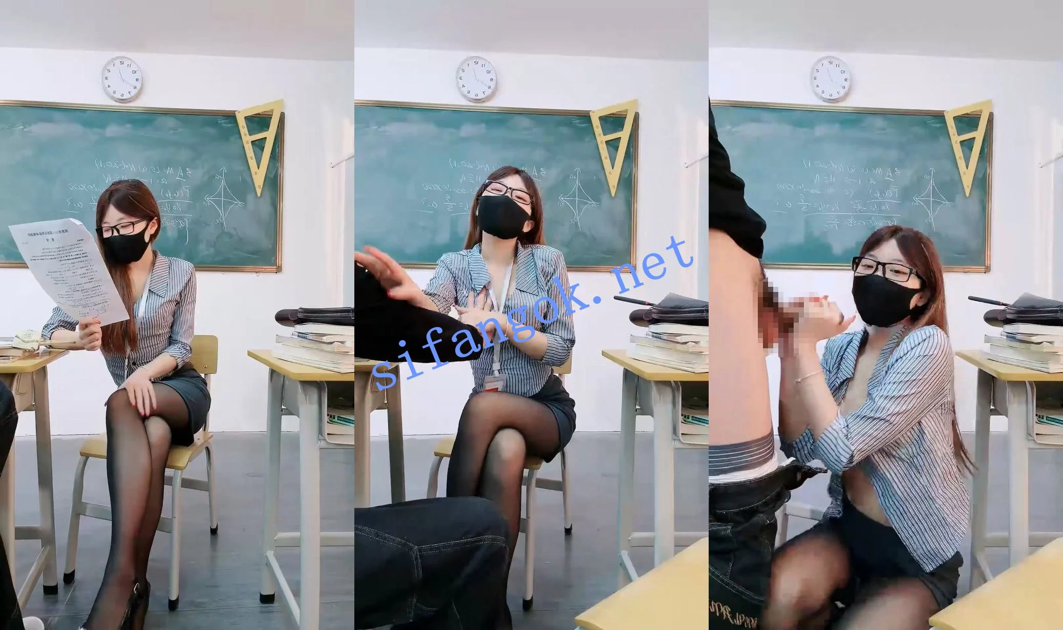 √史上最强骚萝莉~ 柚子 演绎女老师勾引男生爆操~AV视觉~ 图 05