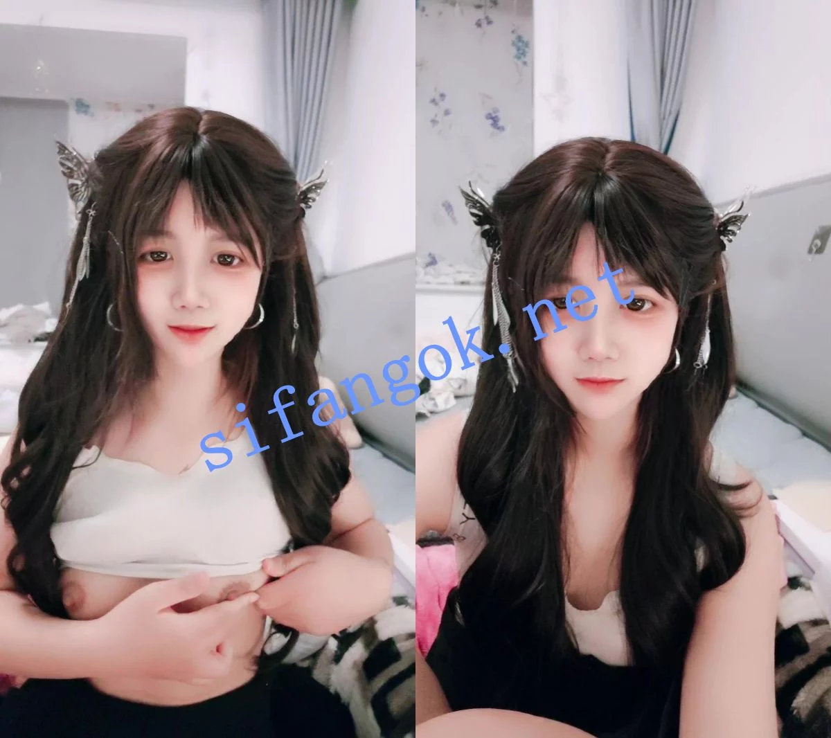 ██新秀美眉! 08妹妹 还在发育中的小妹妹直播间露奶逼 图 01