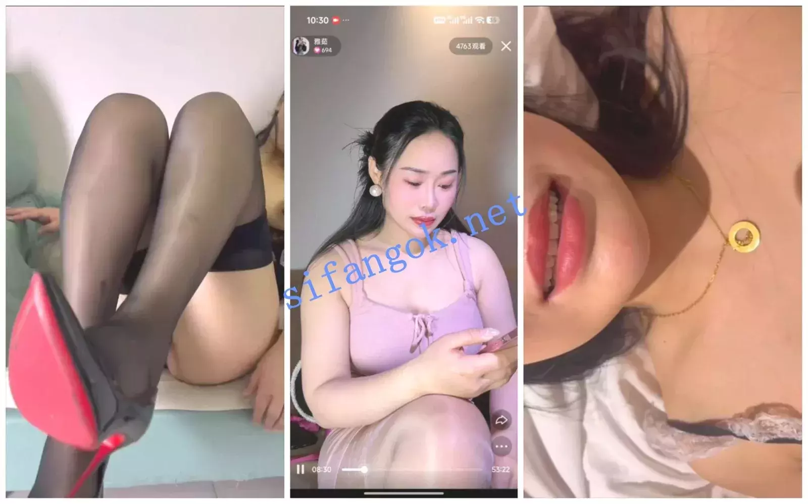 快手福利 风骚大奶御姐轻熟女 雅茹 性爱XO自慰丝袜 图 03