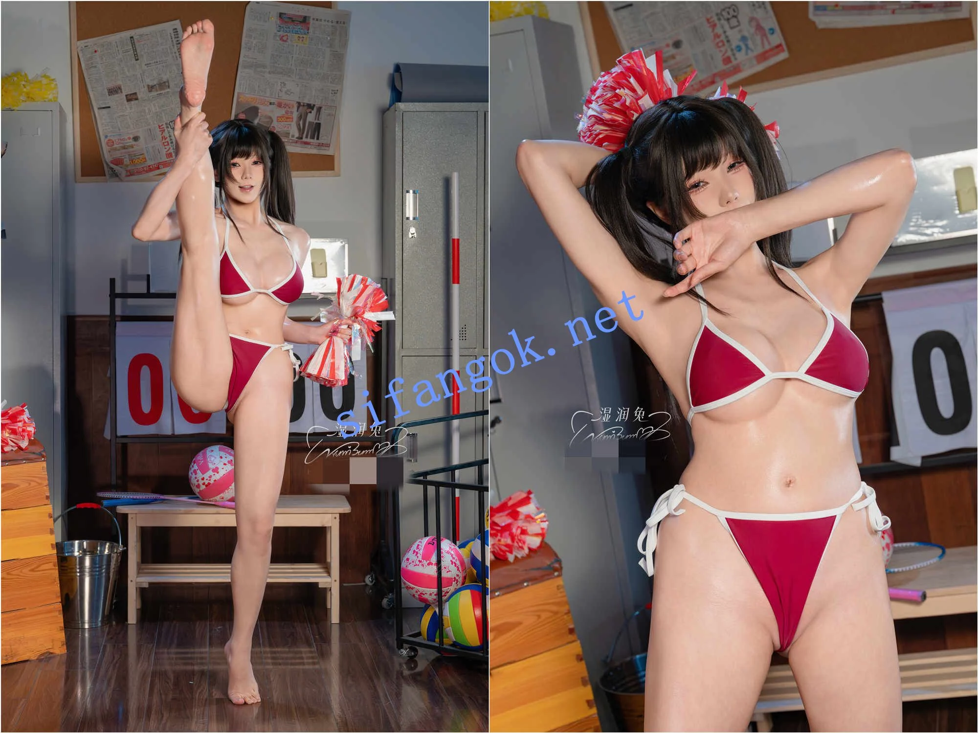 ♈ Yiko湿润兔/咬一口兔娘 8月作品-『首席啦啦队员』 图 06